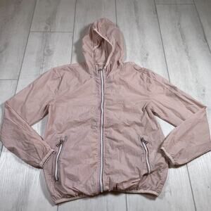 Moncler Women’s 2 Comte Giubbotto Windbreaker Hooded Jacket Pink Sport